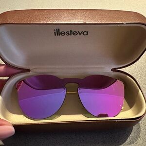 Illesteva Vibrant Purple Sunglasses